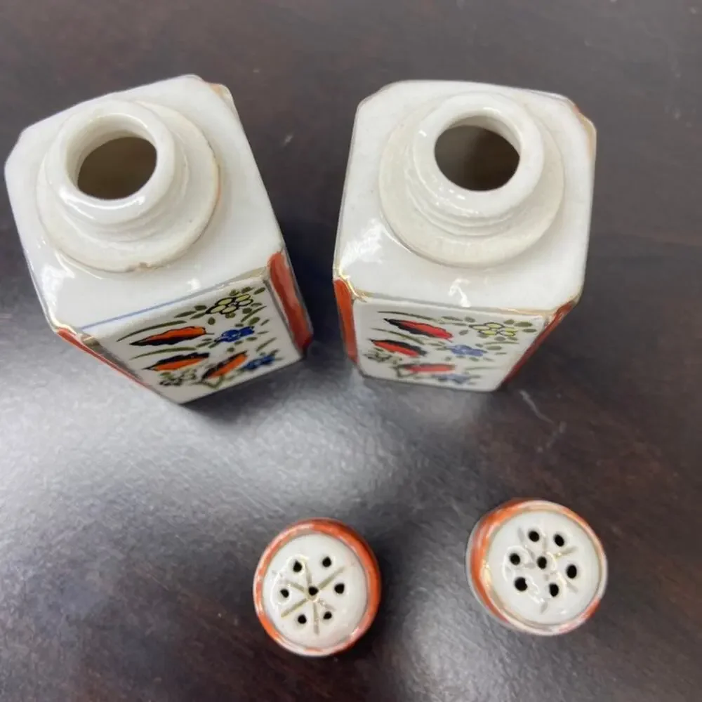 Vintage Porcelain Japanese Salt & Pepper Shakers